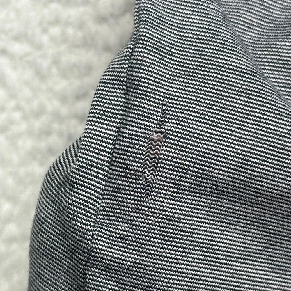 Peter Millar Nanoluxe Men's XXL Gray Striped Polo Shirt Casual Comfort Golf FLAW